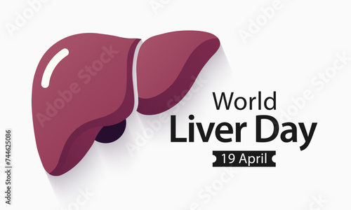 World Liver day is observed each year on April 19th across the globe. aims to raise global awareness of hepatitis a group of infectious diseases known as Hepatitis  A, B, C, D, and E. Vector art.