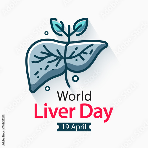 World Liver day is observed each year on April 19th across the globe. aims to raise global awareness of hepatitis a group of infectious diseases known as Hepatitis  A, B, C, D, and E. Vector art.