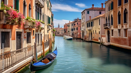 Venice, Italy. Panoramic view of the Grand Canal. © I