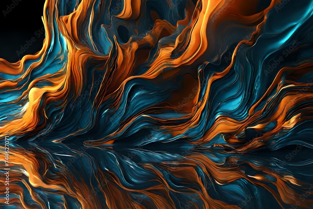 Obraz premium abstract background with waves