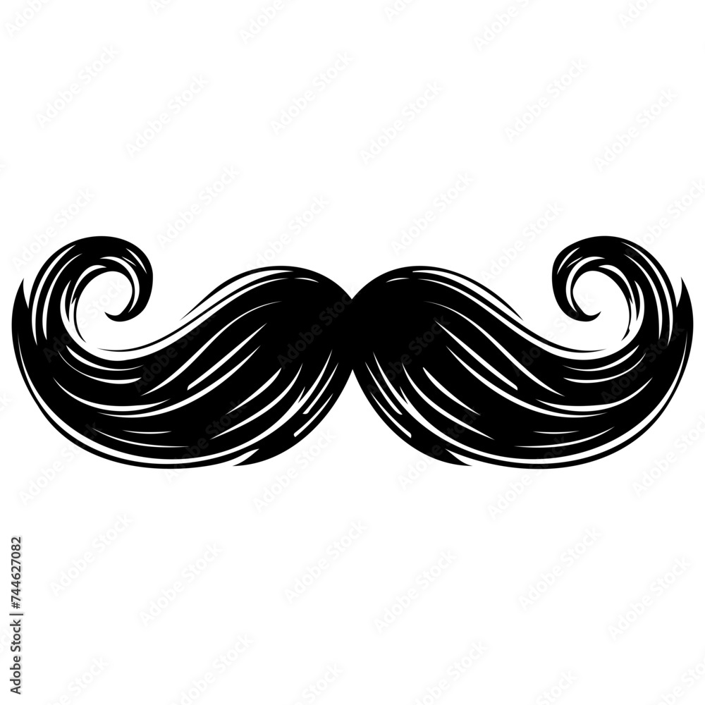 moustache black silhouette logo svg vector, moustache icon illustration. moustache black silhouette logo svg vector, moustache icon illustration.