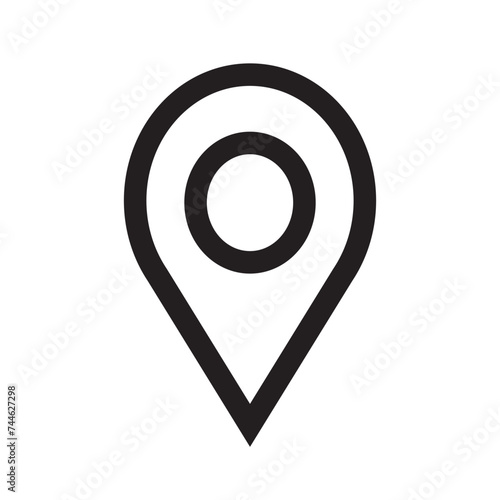 Location icon. Pin, Position, Map Pin icon vector isolated Free Download Location icon. Pin, Position, Map Pin icon vector isolated - GFXLoad