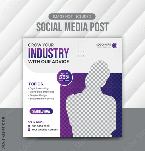 Social media post and digital marketing post design  (ID: 744628058)