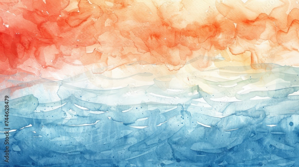soft Colorful watercolor background for your design, watercolor background concept