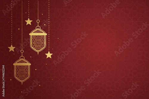 Ramadan, Eid al-Fitr, Islamic new year mosque background greeting card