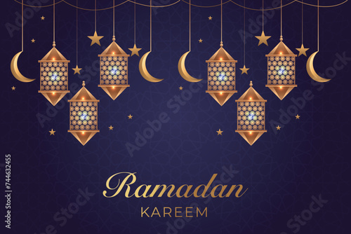 Ramadan, Eid al-Fitr, Islamic new year mosque background greeting card