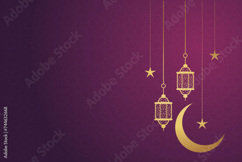 Ramadan, Eid al-Fitr, Islamic new year mosque background greeting card