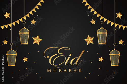 Ramadan, Eid al-Fitr, Islamic new year mosque background greeting card