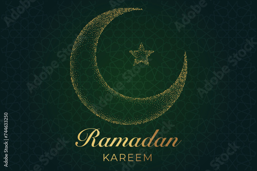 Ramadan, Eid al-Fitr, Islamic new year mosque background greeting card