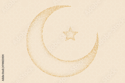 Ramadan, Eid al-Fitr, Islamic new year mosque background greeting card