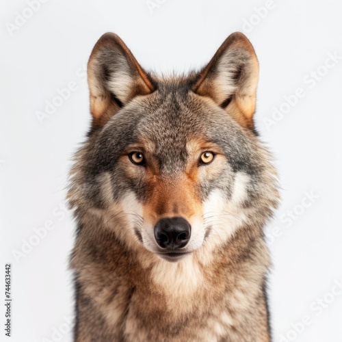 Wolf Isolated on white background