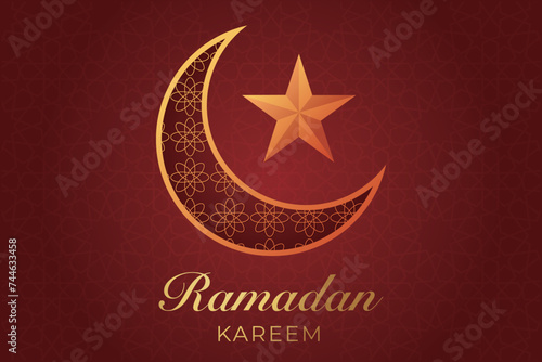Ramadan, Eid al-Fitr, Islamic new year mosque background greeting card