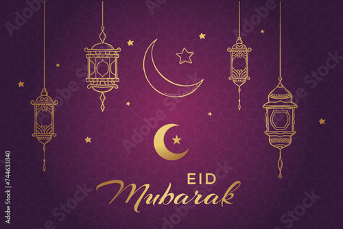Ramadan, Eid al-Fitr, Islamic new year mosque background greeting card
