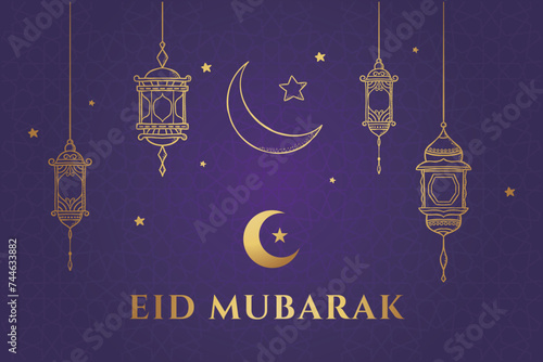 Ramadan, Eid al-Fitr, Islamic new year mosque background greeting card