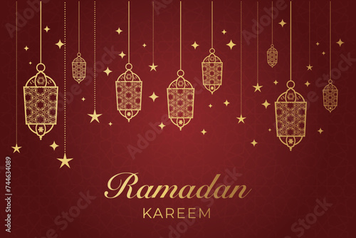 Ramadan, Eid al-Fitr, Islamic new year mosque background greeting card
