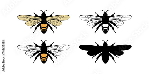 Bee Character Design Illustration vector eps format , suitable for your design needs, logo, illustration, animation, etc.