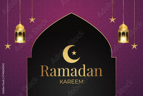 Ramadan, Eid al-Fitr, Islamic new year mosque background greeting card