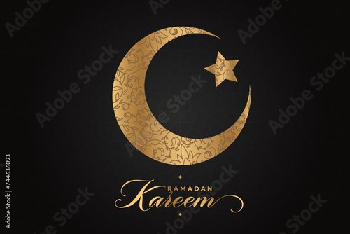 Ramadan, Eid al-Fitr, Islamic new year mosque background greeting card