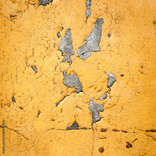 Worn Yellow Wall Texture