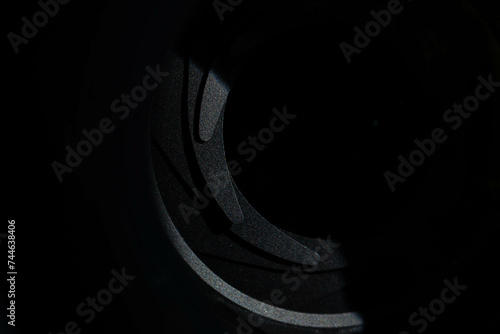 Detail of a camera lens iris