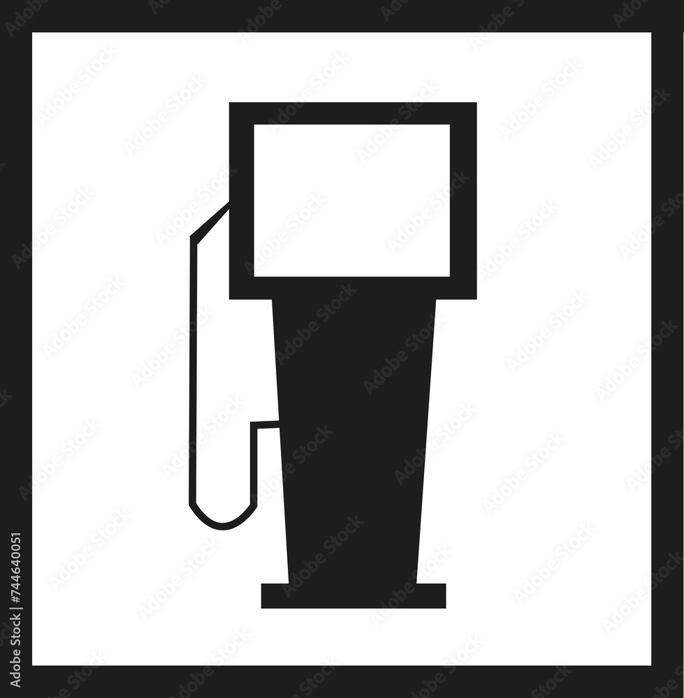 Idéogramme indiquant une station de distribution de carburant Idéogramme indiquant une station de distribution de carburant