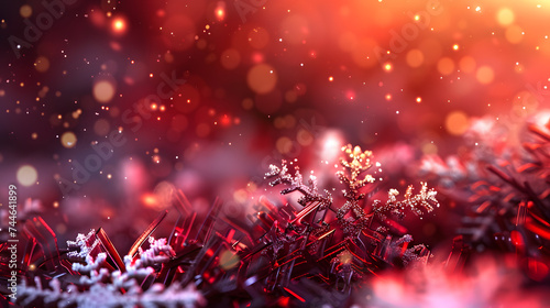 Beautiful colorful festive Christmas background for your design. AI Generated