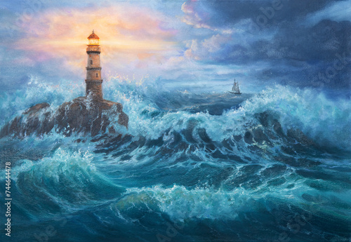 Lighthouse and ocean © Boyan Dimitrov