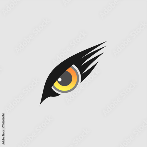illustration of a eyes bird