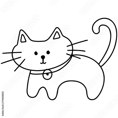 cartoon cat drawing 