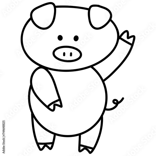 cartoon pig