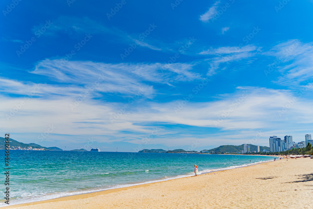 City beach.
The waterfront of Nha Trang city in Vietnam.