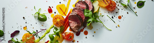 Elevated fine dining meets art on a plate with vibrant colors and bold flavors