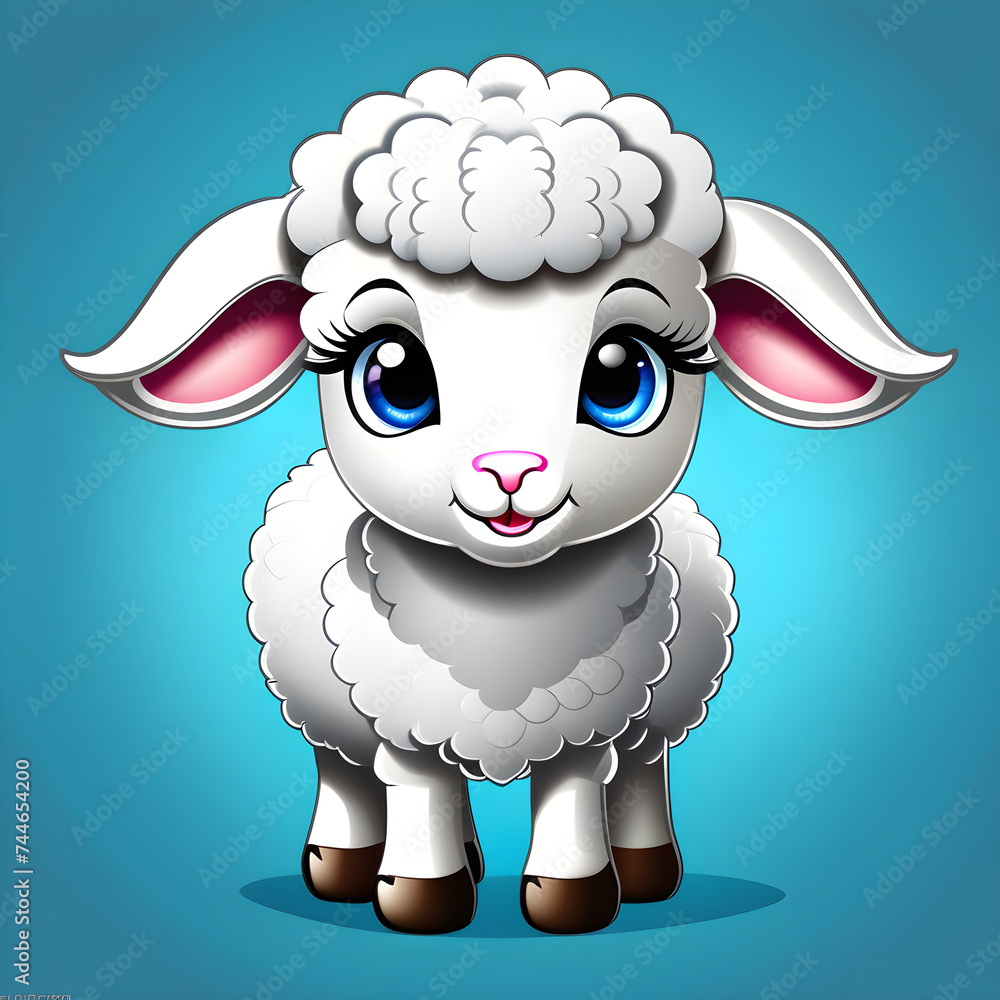 Enchanting Lambs: Exploring the Captivating Expressions and Playful Gestures of Adorable Baby Sheep.(Generative AI) Enchanting Lambs: Exploring the Captivating Expressions and Playful Gestures of Adorable Baby Sheep.(Generative AI)