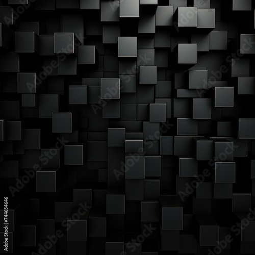 Abstract Black Squares design background