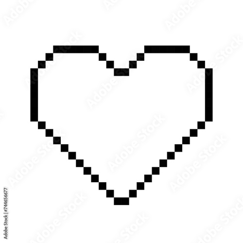 heart pixel art game icon