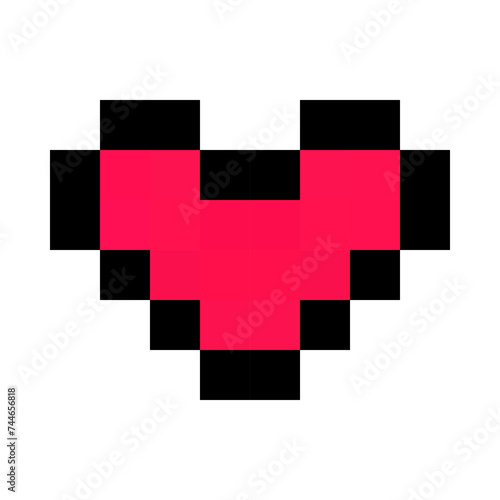 heart pixel art game icon