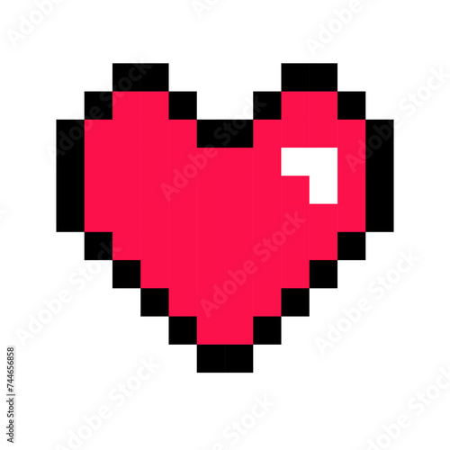 heart pixel art game icon