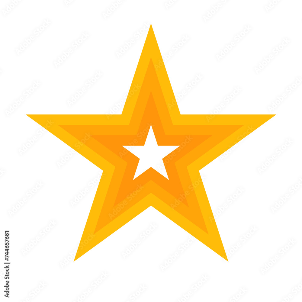 Modern orange star logo. Vector. Modern orange star logo. Vector.