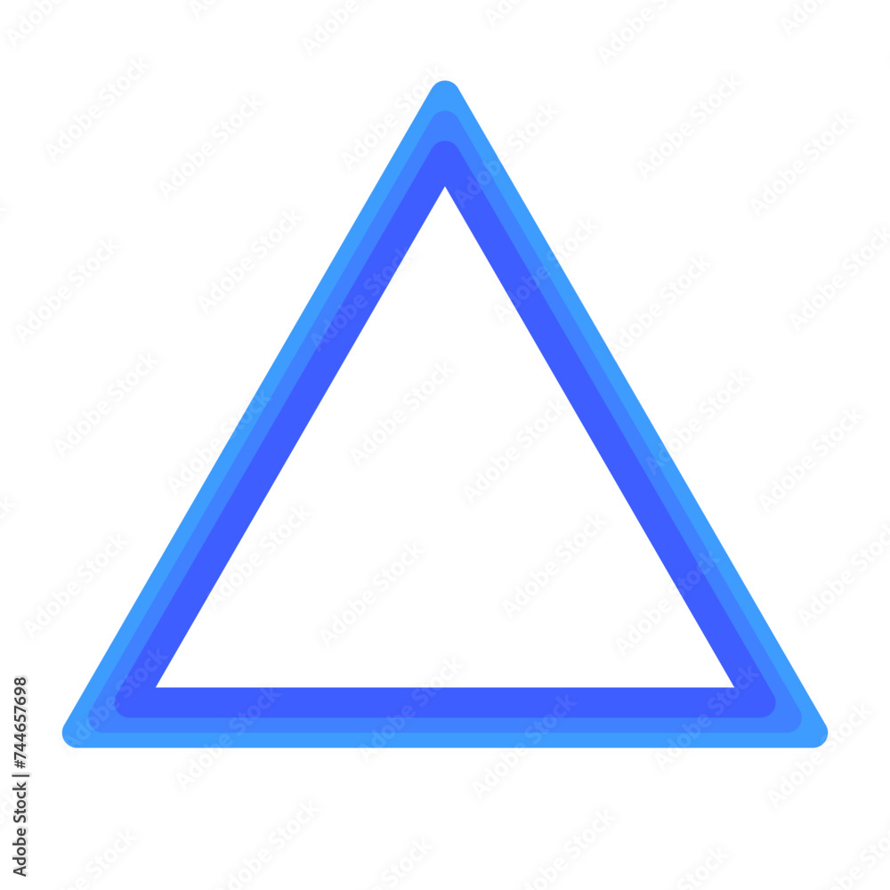 Blue modern triangle logo. Vector. Blue modern triangle logo. Vector.