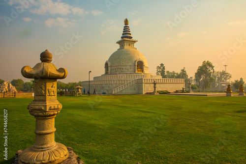 Vishwa Shanti Stupa (World Peace Stupa), New Delhi photo