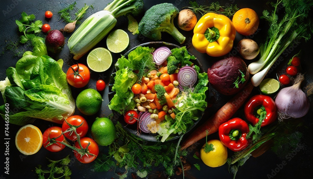 vegetables on the table vegetables on the table