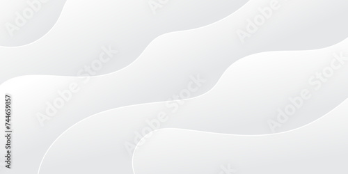 Abstract white and light gray wave modern soft luxury texture with smooth and clean vector subtle background illustration.	 photo