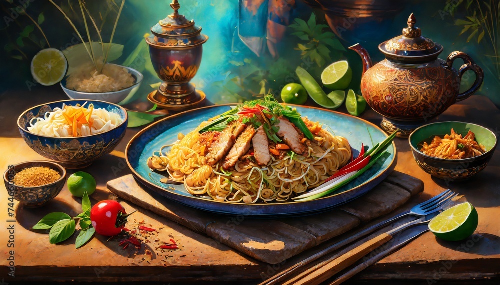 spaghetti with chicken spaghetti with chicken