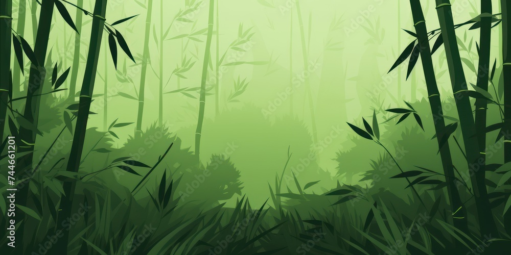 Serene Bamboo Forest Vector Art Peaceful and Simple Serene Bamboo Forest Vector Art Peaceful and Simple