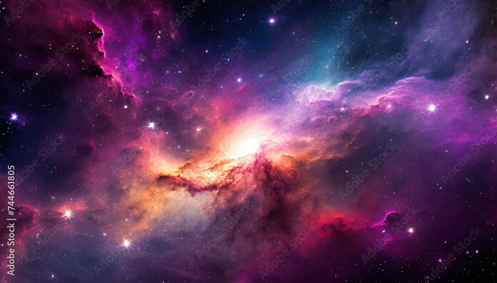 Fototapeta premium space galaxy background