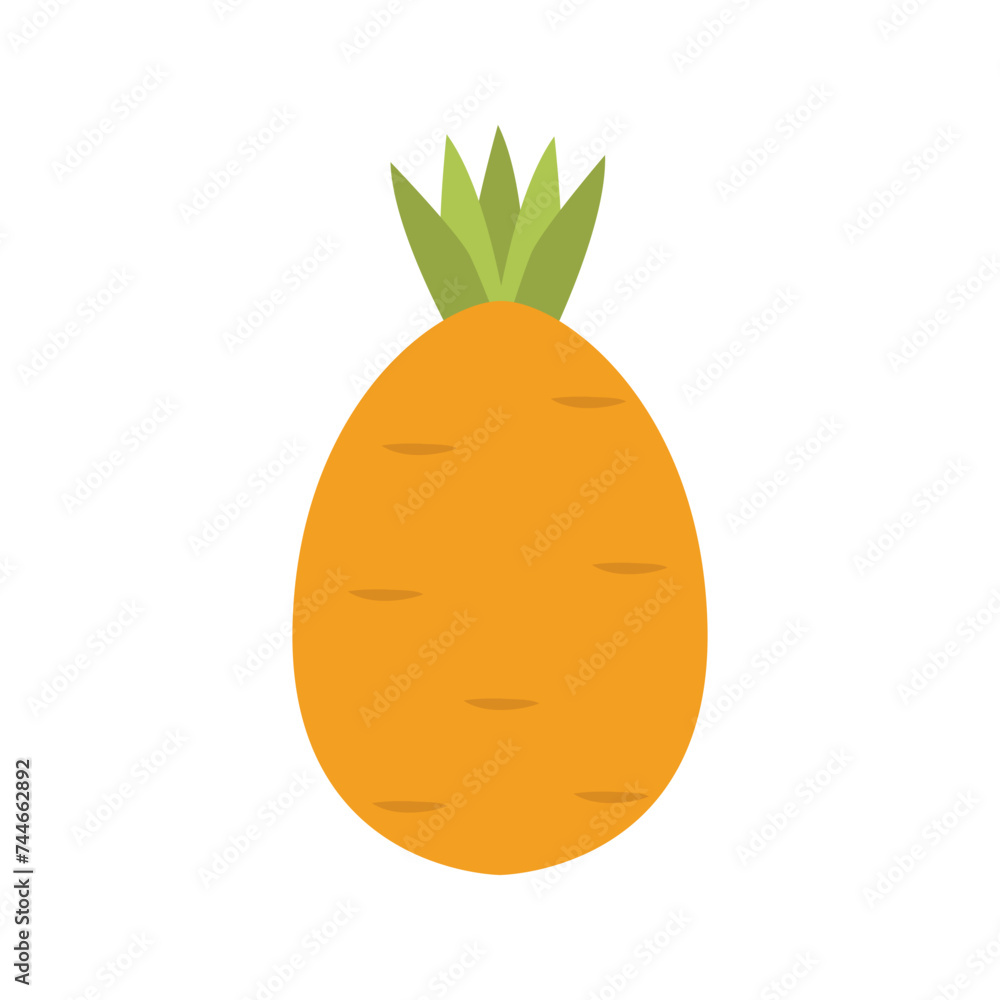 Happy Easter. Easter eggs with different textures on a white background. Spring holiday. Vector Illustration. Happy Easter eggs flat design