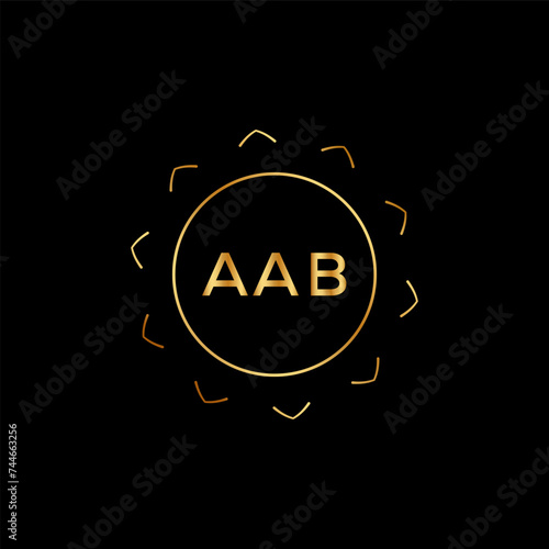 AAB Letter logo design template vector. AAB Business abstract connection vector logo. AAB icon circle logotype.
