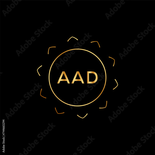 AAD Letter logo design template vector. AAD Business abstract connection vector logo. AAD icon circle logotype.
