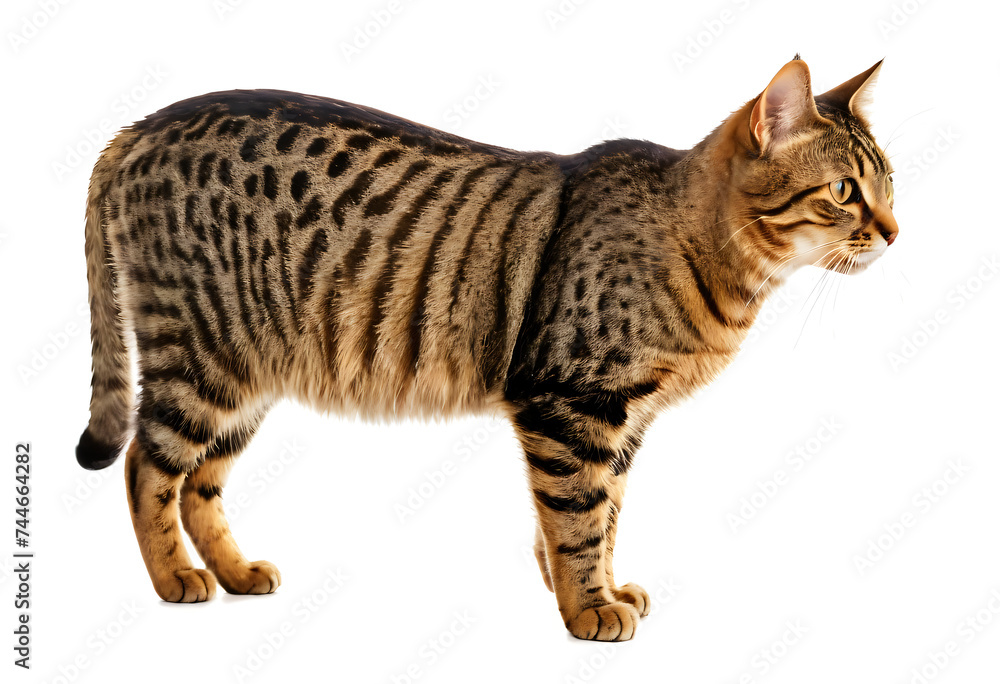 Obraz premium bengal cat isolated on white