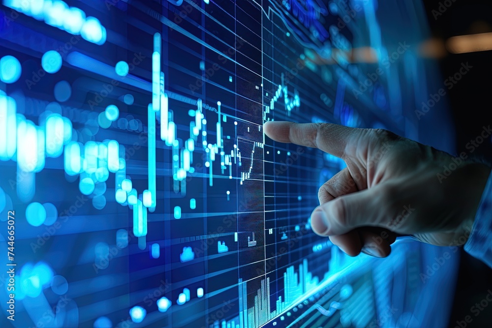 Investment Insight: Businessman Analyzing Graph,Strategic Touch: Businessman Interacting with Investment Graph Investment Insight: Businessman Analyzing Graph,Strategic Touch: Businessman Interacting with Investment Graph